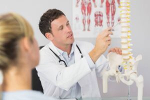 Examining spine